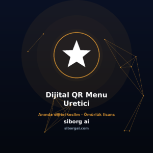 AI Dijital QR Menü Üretici