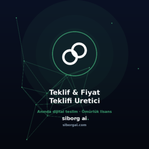 AI Teklif & Fiyat Teklifi Üretici