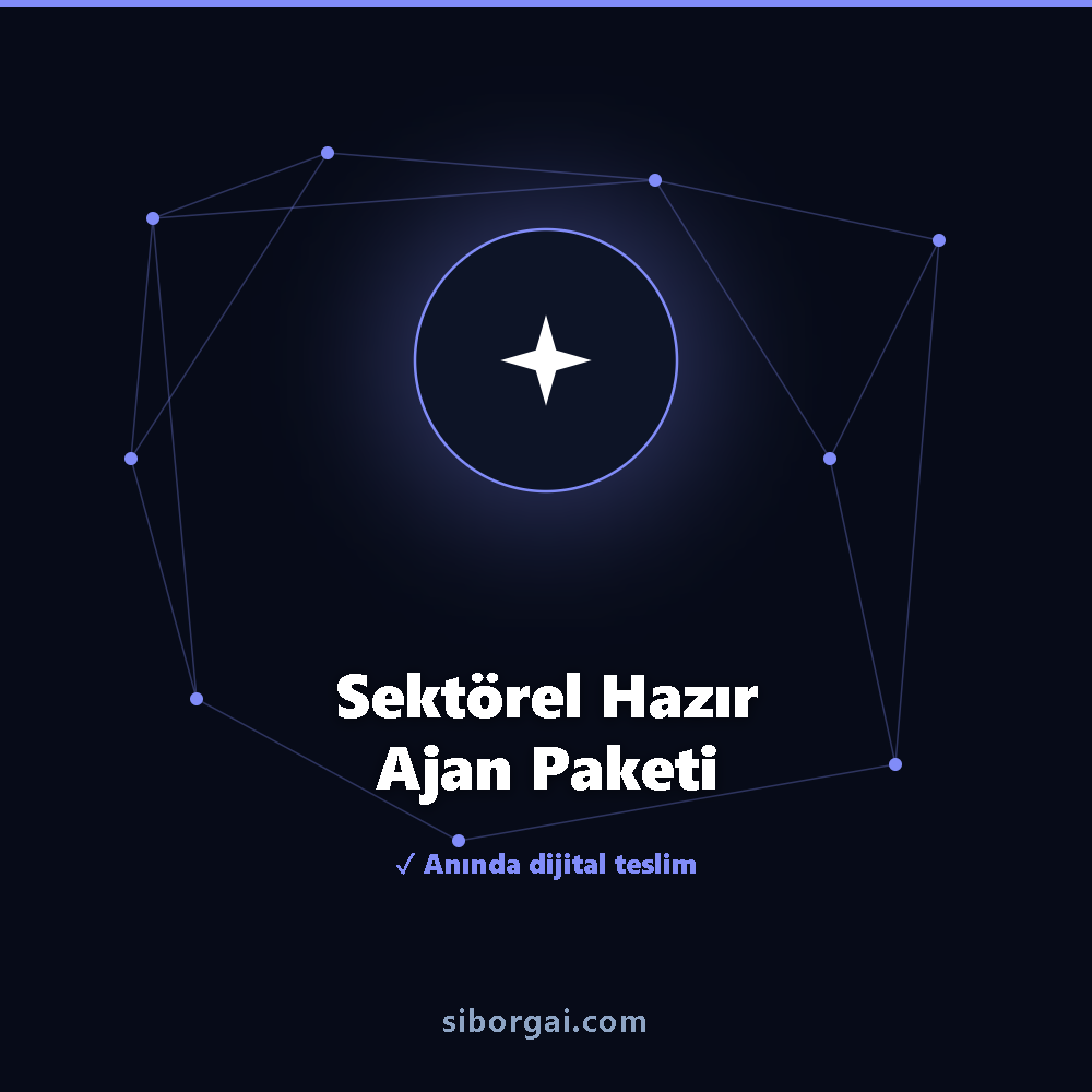 Sektörel Hazır Ajan Paketi — siborgai yapay zekâ sistemi