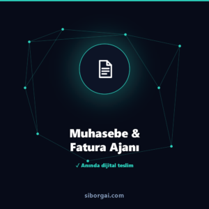 Muhasebe & Fatura Ajanı — siborgai yapay zekâ sistemi