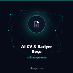 AI CV & Kariyer Koçu — siborgai yapay zekâ sistemi