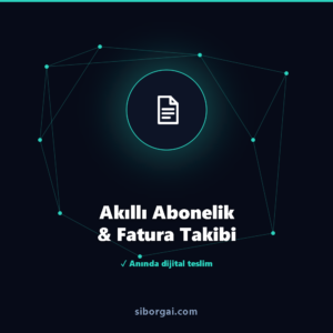 Akıllı Abonelik & Fatura Takibi — siborgai yapay zekâ sistemi