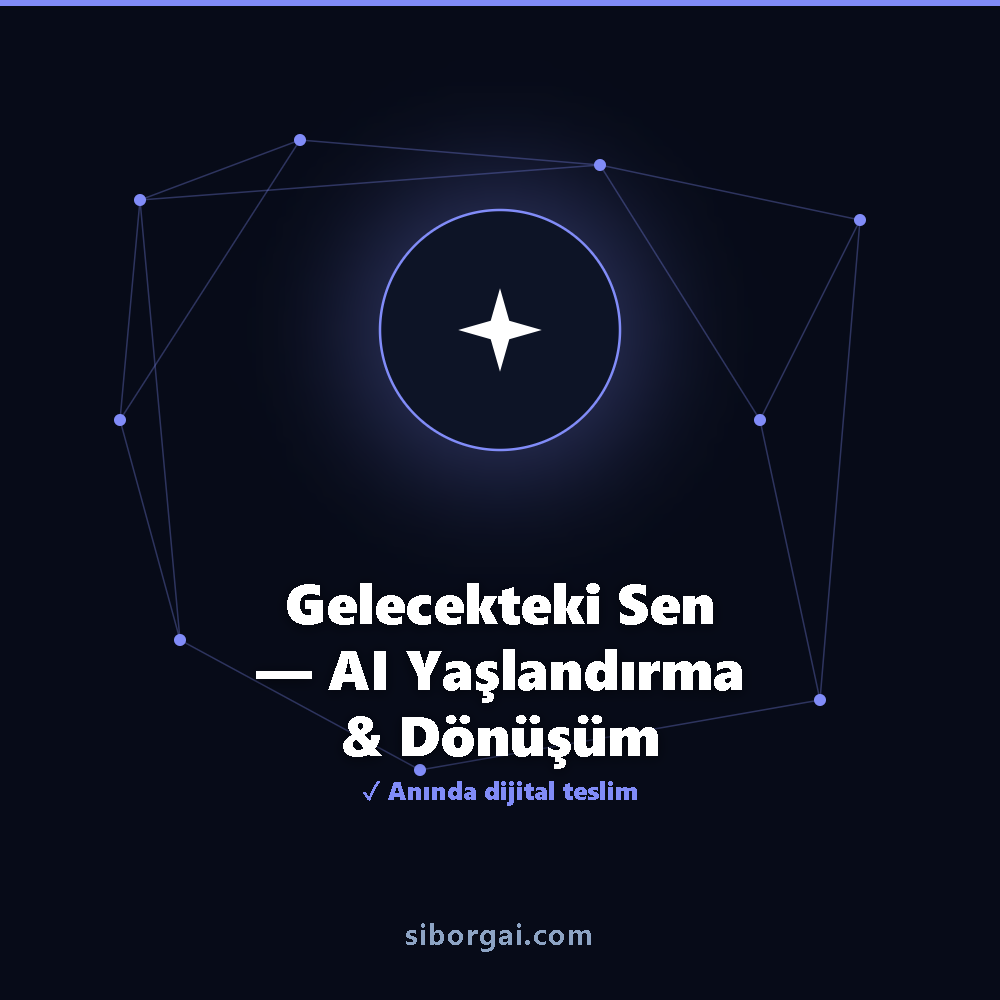 Gelecekteki Sen — AI Yaşlandırma & Dönüşüm — siborgai yapay zekâ sistemi