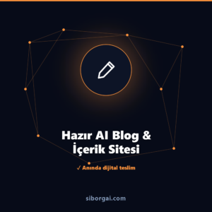 Hazır AI Blog & İçerik Sitesi — siborgai yapay zekâ sistemi