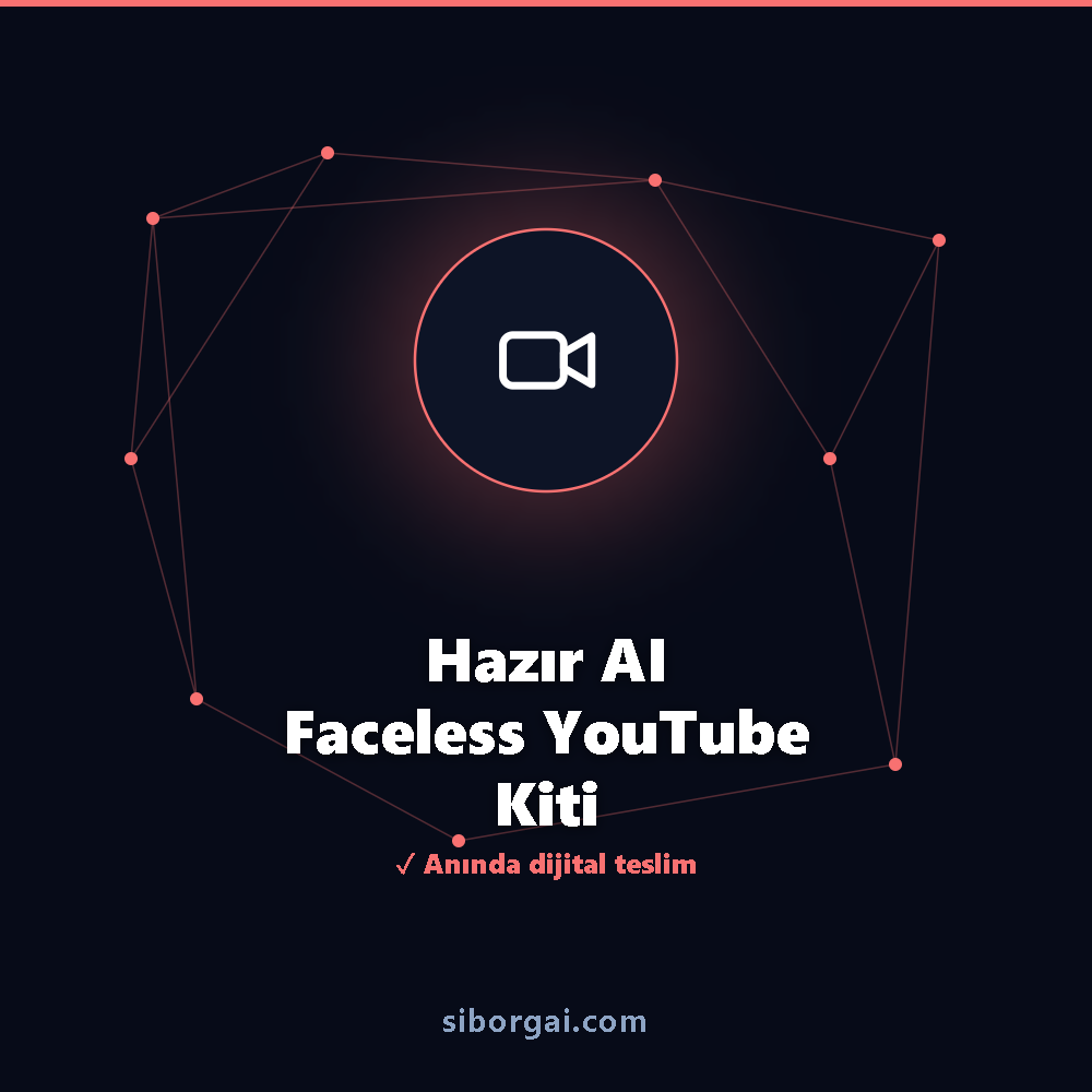 Hazır AI Faceless YouTube Kiti — siborgai yapay zekâ sistemi