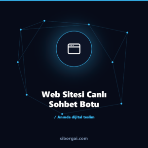 Web Sitesi Canlı Sohbet Botu — siborgai yapay zekâ sistemi