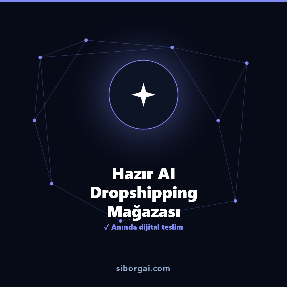 Hazır AI Dropshipping Mağazası — siborgai yapay zekâ sistemi