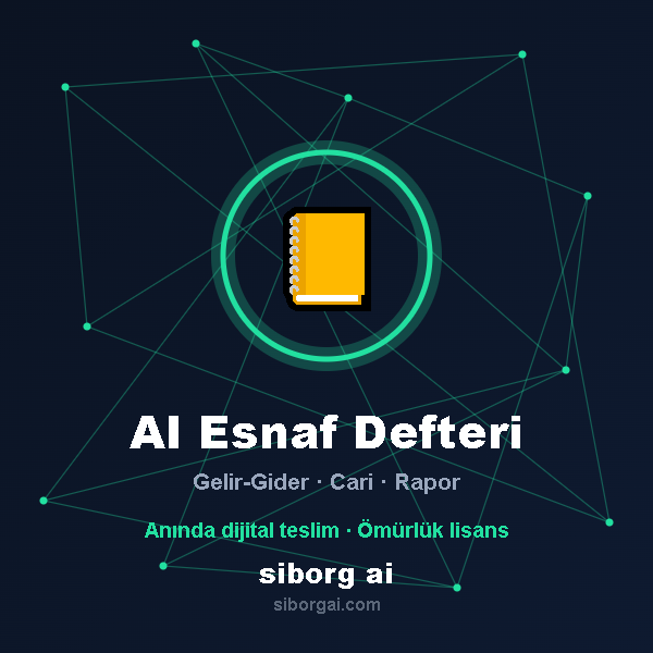 AI Esnaf Defteri — Gelir-Gider + Cari